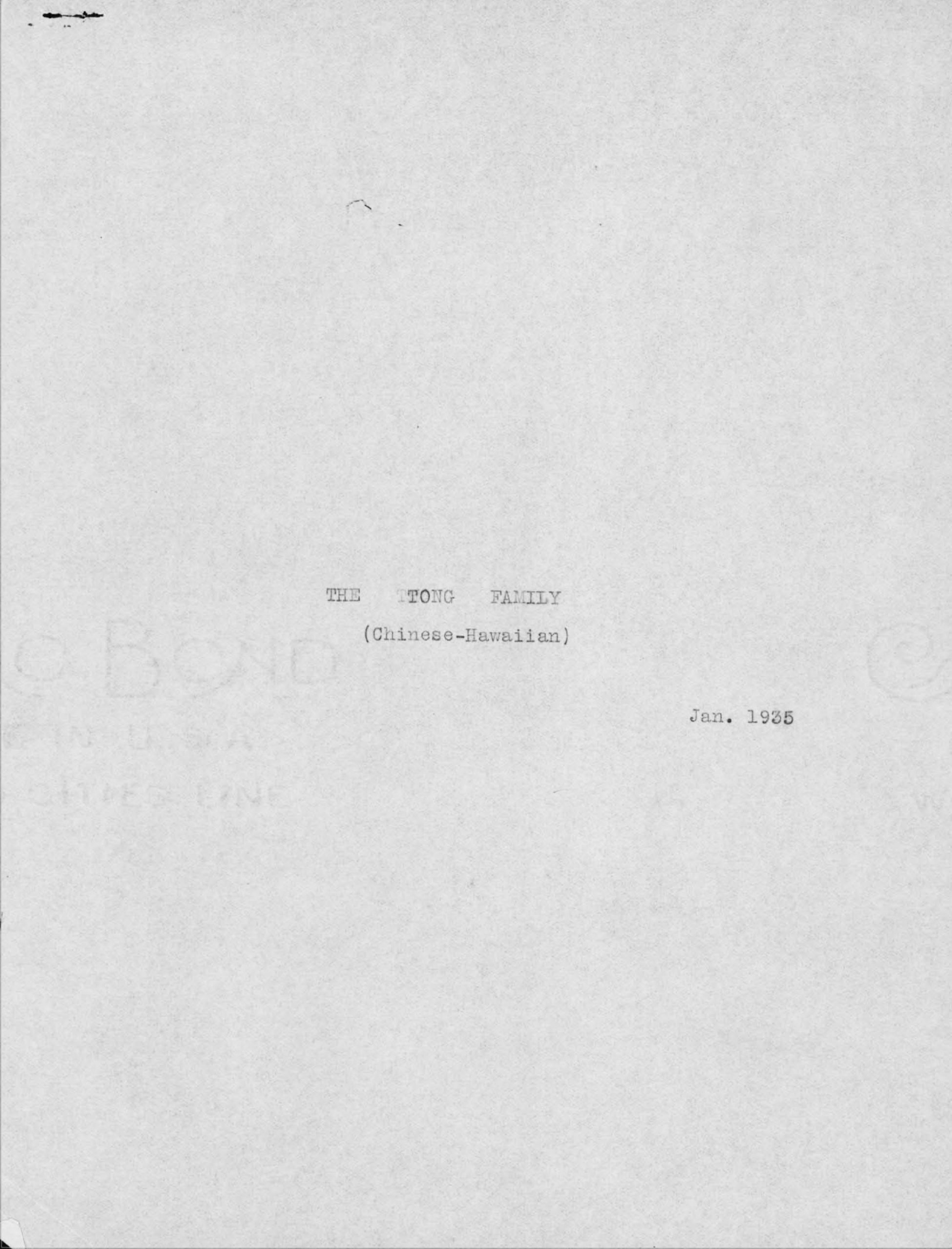 TongFamily-Chinese.HawaiianFamily. Jan.1935
